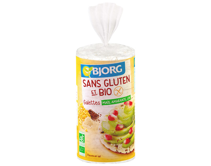 Galettes maïs, amarante, lin bio