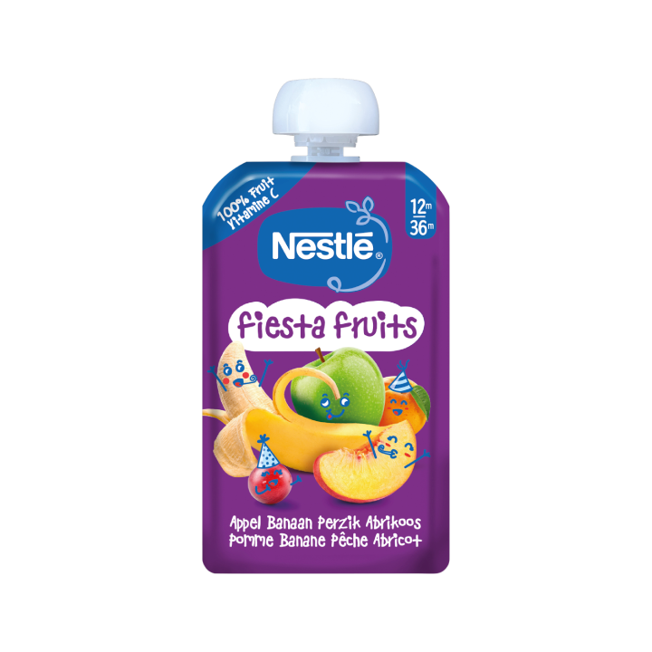Fiesta Fruits - Pomme Banane Pêche Abricot 110g