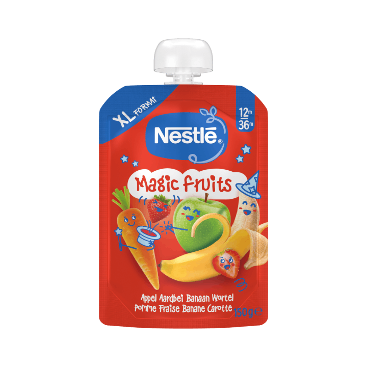Magic Fruits - Aardbei Banaan Wortel 150g