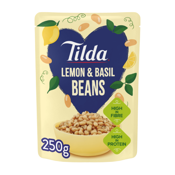 Tilda Pulses Lemon and Basil Beans 250g