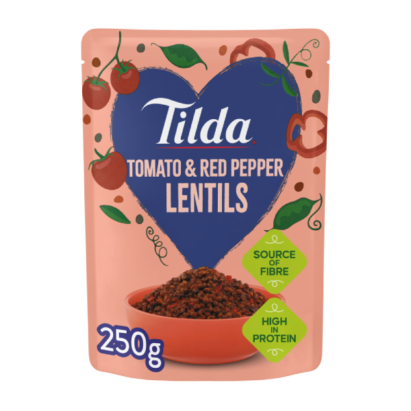 Tilda Pulses Tomato & Red Pepper Lentils 250g