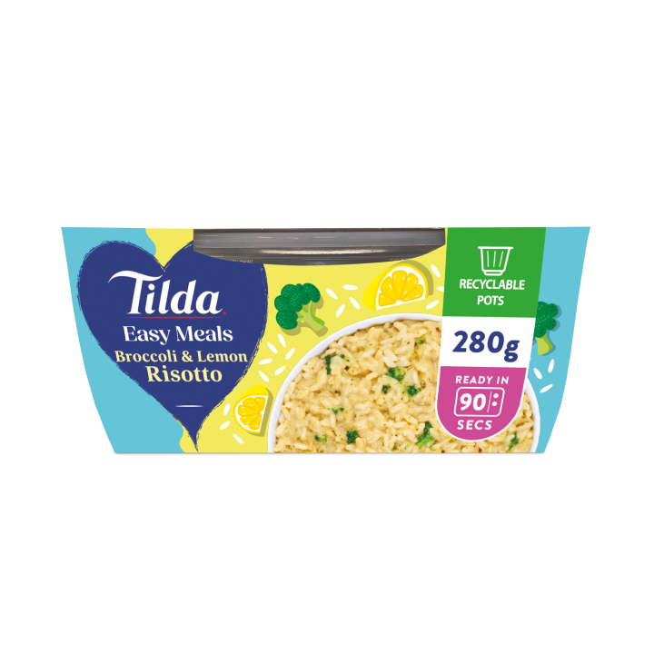 Tilda Easy Meals Broccoli and Lemon Risotto Pots 280g
