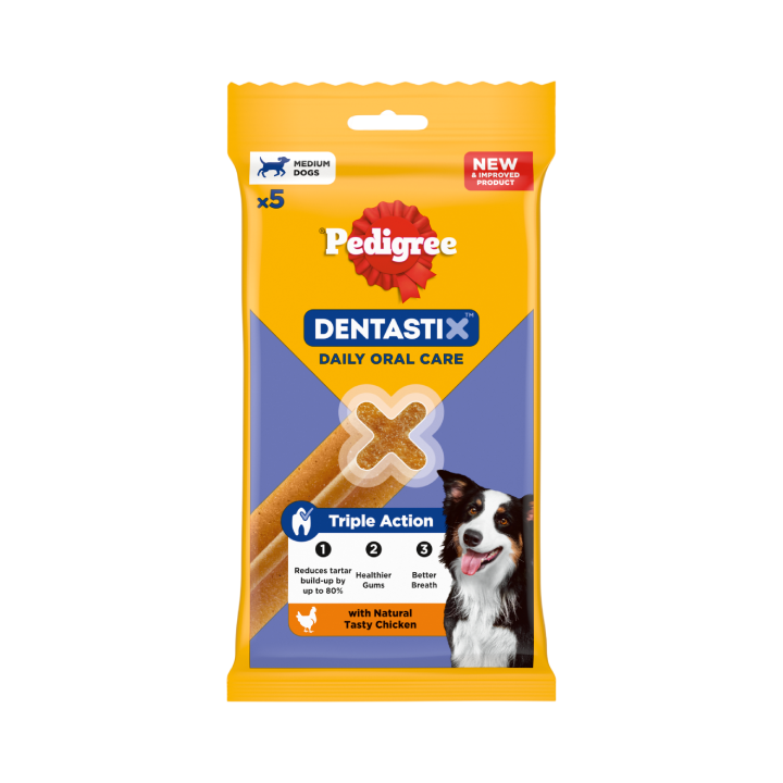 PEDIGREE® DENTASTIX™  Daily Dental Chews Medium Dog Treats 5 Sticks
