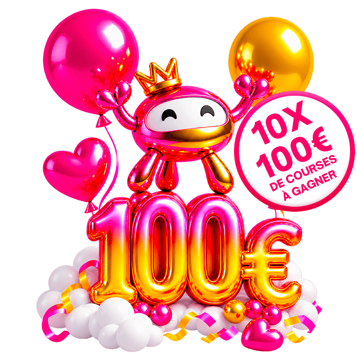 10x100€ de courses à gagner