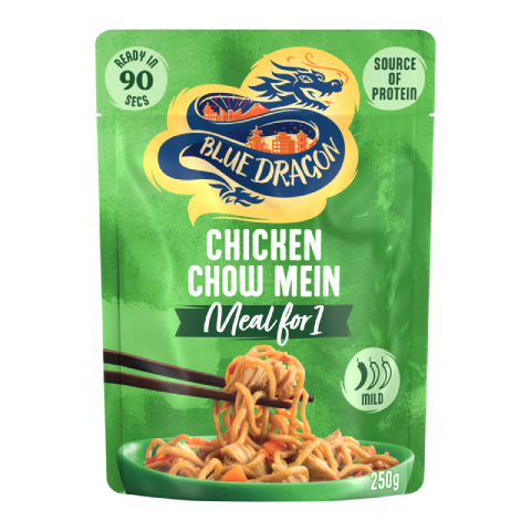 Blue Dragon Chicken Chow Mein Noodles Ready Meal
