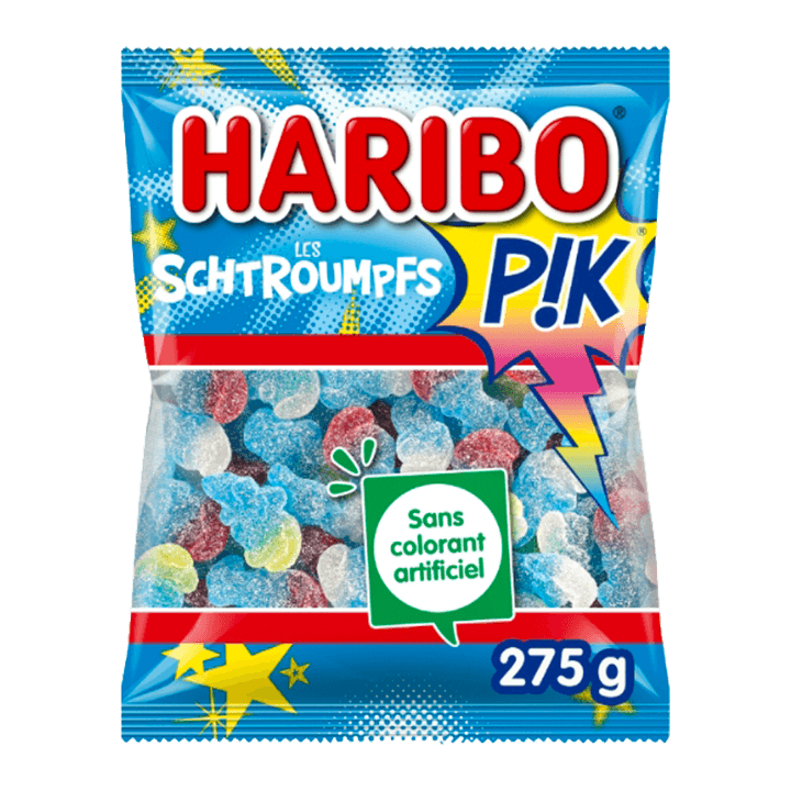 Bonbons Les Schtroumpfs Pik HARIBO - 275g