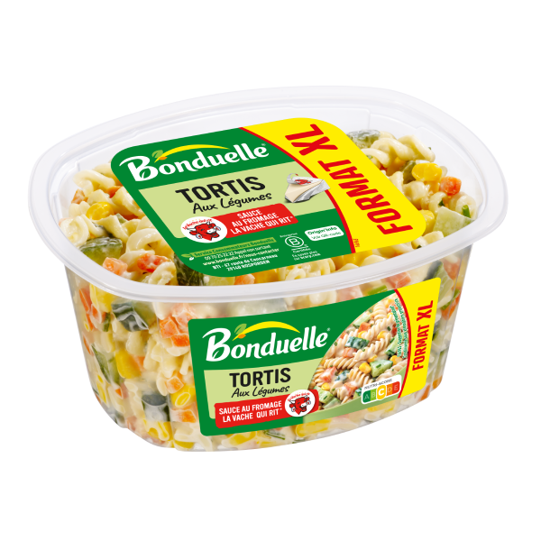 Tortis & Petits Légumes Sauce au fromage La Vache qui rit 450g