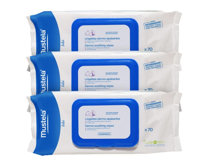 Lingettes dermo-apaisantes Mustela
Bébé - paquet de 70