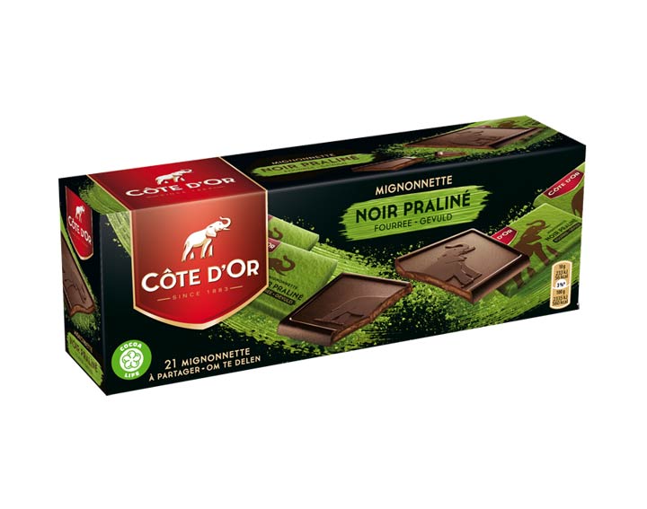 Côte d’Or Mignonnette Noir Praliné 210g