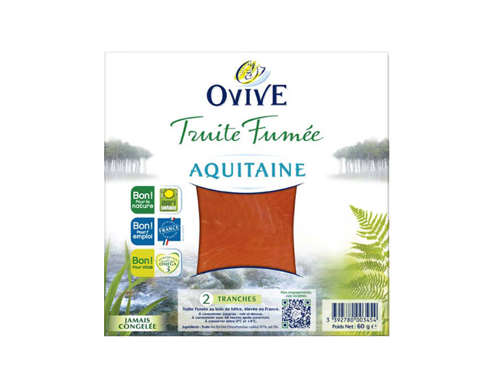 Truite Fumée d'Aquitaine 2 tranches