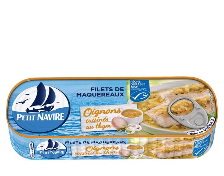Filets de Maquereaux Oignons cuisinés au Thym