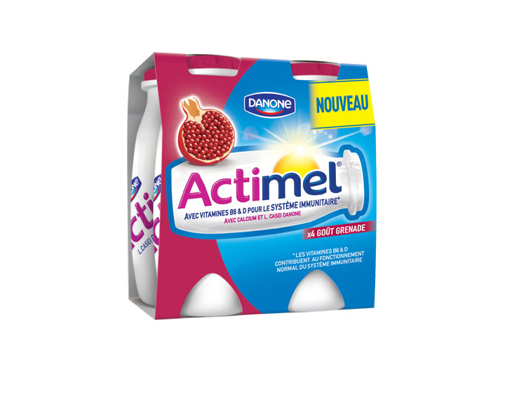 Actimel Goût Grenade 4x100g