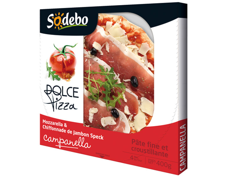 
Mozzarella & chiffonnade de jambon speck