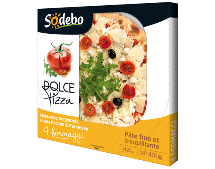 
Mozzarella, gorgonzola, grana padano & parmesan