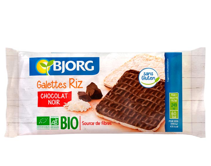 Galettes Riz Chocolat Noir Bio
