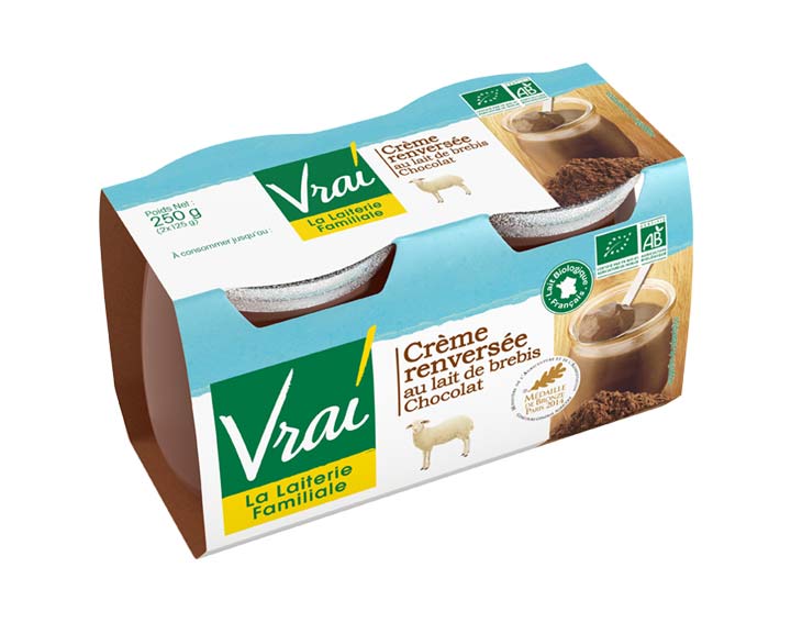 Crème renversée Chocolat au lait de Brebis Bio