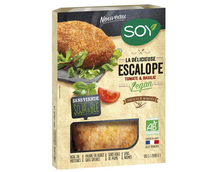La Délicieuse Escalope Tomate & Basilic Vegan