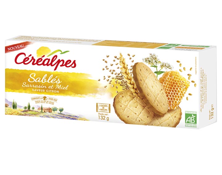 Sablés Sarrasin et Miel Saveur Citron