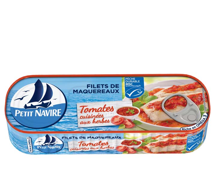 Filets de Maquereaux Tomates cuisinées aux herbes MSC