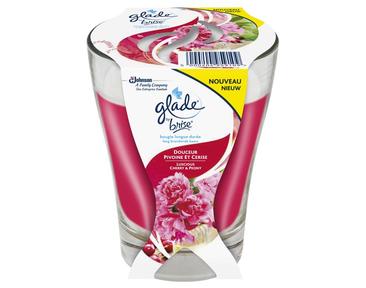 Bougie Longue Durée Douceur Pivoine et Cerise