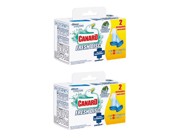 2 Packs de 2 Recharges 
Active Eucalyptus