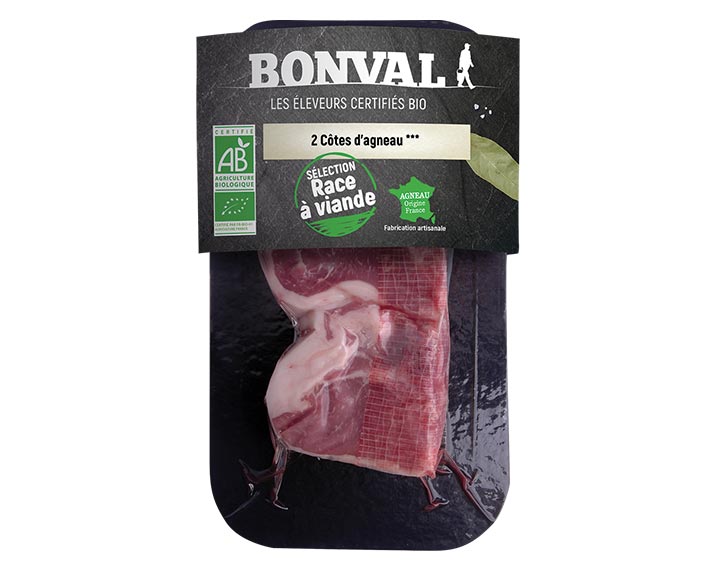 Côte d'agneau sans os x2