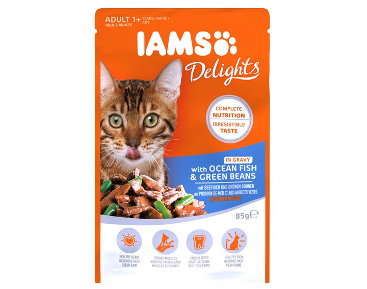 Chat Adulte Poisson de Mer & Haricots Verts