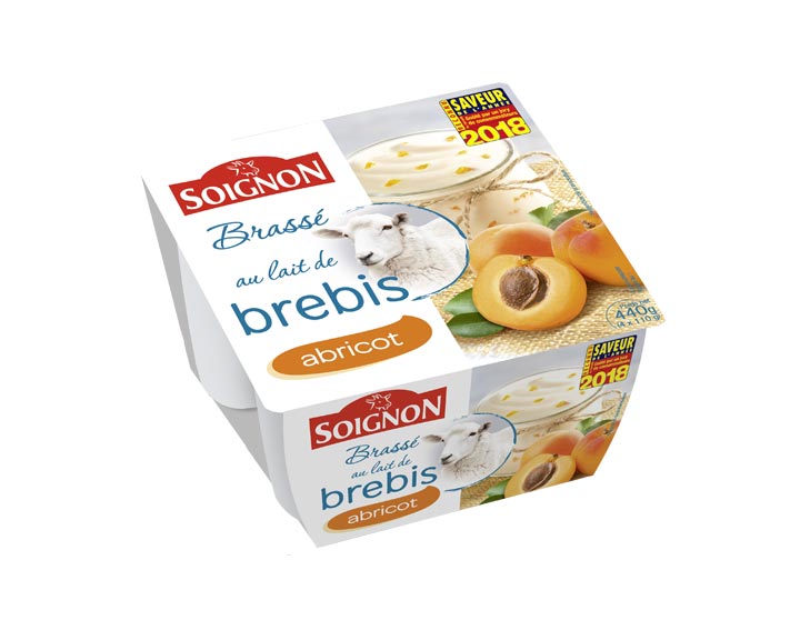 Yaourt brassé abricot au lait de brebis