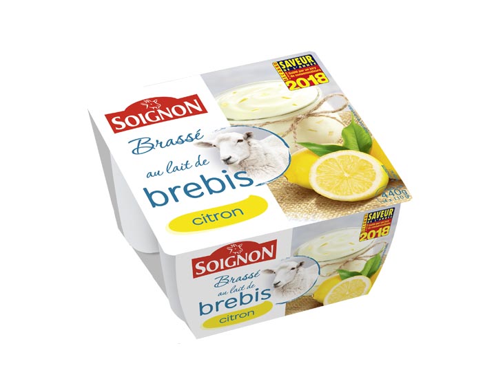 Yaourt brassé citron au lait de brebis