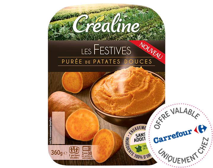 Purée de patates douces Créaline