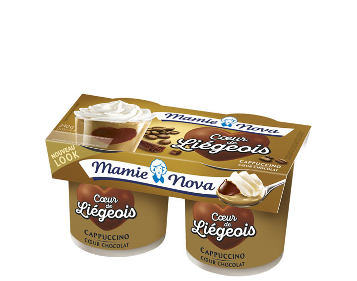 Cœur de Liégeois – Cappuccino cœur Chocolat