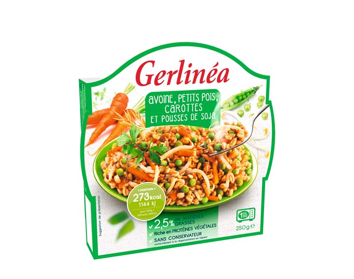 Avoine, Petits pois, carottes et Pousses de soja