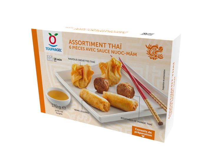 Assortiment Thaï (6 pièces avec sauce nuoc-mâm)