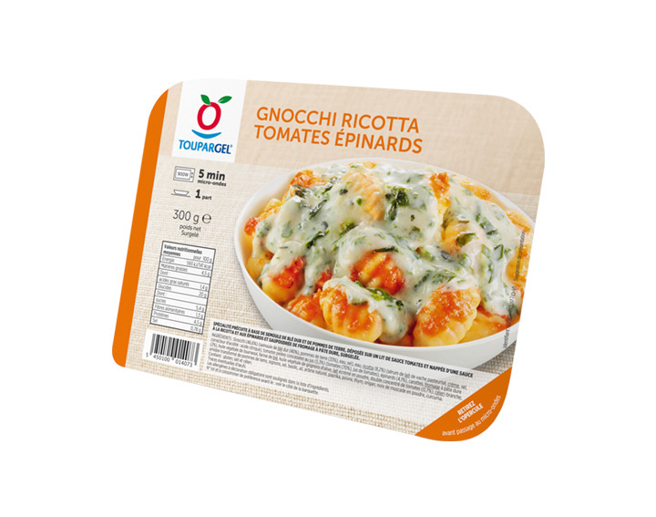 Gnocchi ricotta tomates épinards