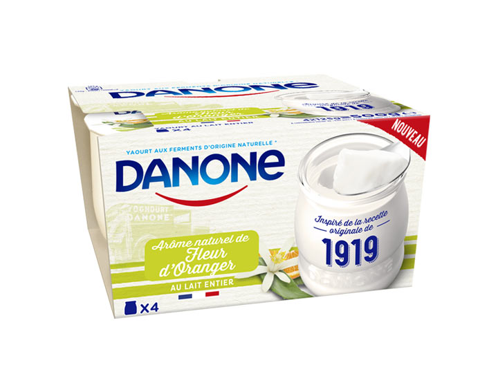 Danone 1919 au lait entier Fleur d'Oranger