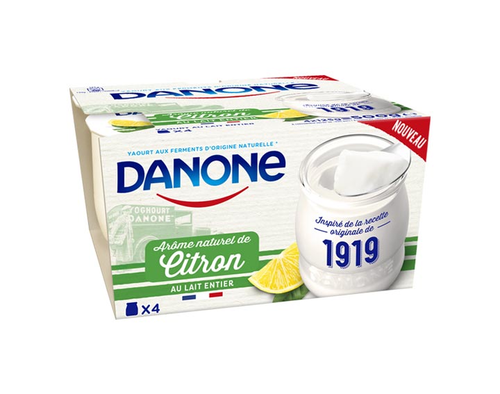 Danone 1919 au lait entier Citron