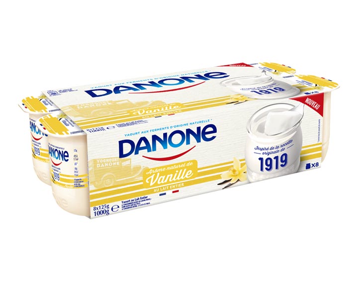 Danone 1919 au lait entier Vanille