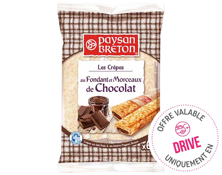 Crêpes Fourrées au Chocolat x6