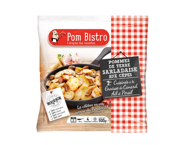 Pomme de Terre Sarladaise aux Cèpes, 500g 