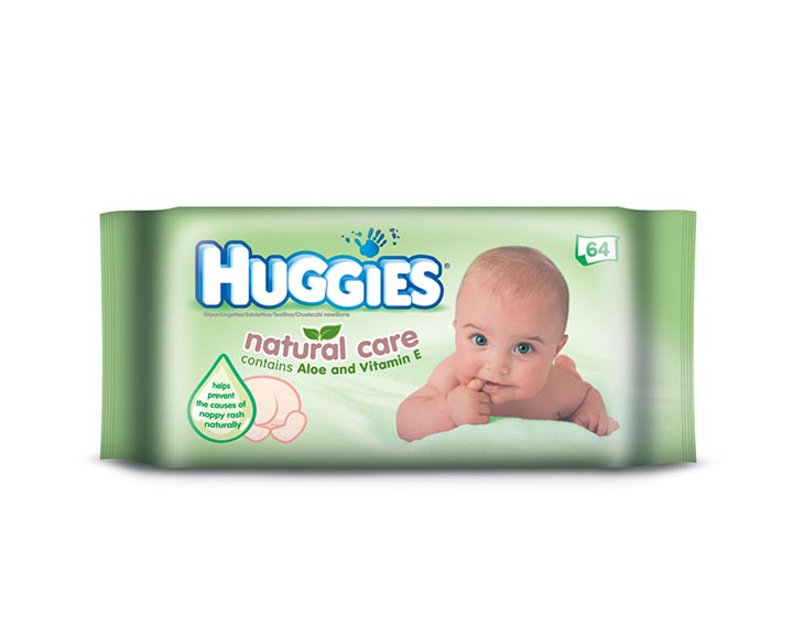 Huggies® Natural Care – enrichi à l’Aloe Vera et à la Vitamine E