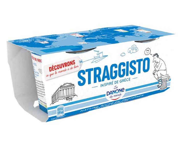 Les Danone du monde STRAGGISTO, 140gx2