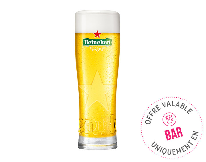 Heineken pression 25cl et 50cl