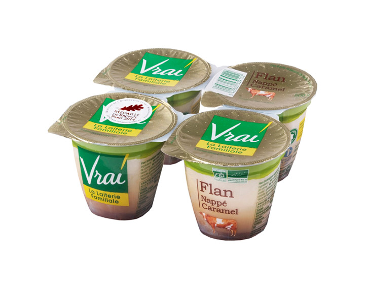 Vrai Flan Nappé Caramel Bio