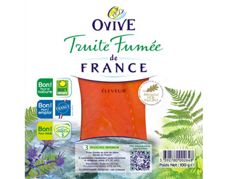 Truite Fumée de France 3 tranches 100g