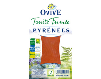 Truite Fumée des Pyrénées 2 tranches 60g