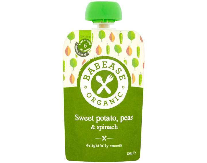 Sweet Potato, Peas & Spinach 100g