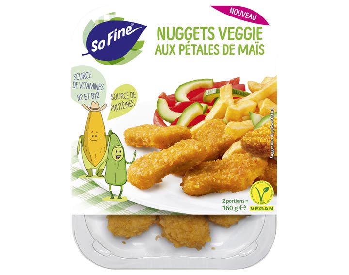 Nuggets Veggie aux pétales de Maïs 