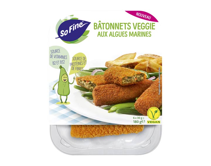 Bâtonnets Veggie aux Algues Marines