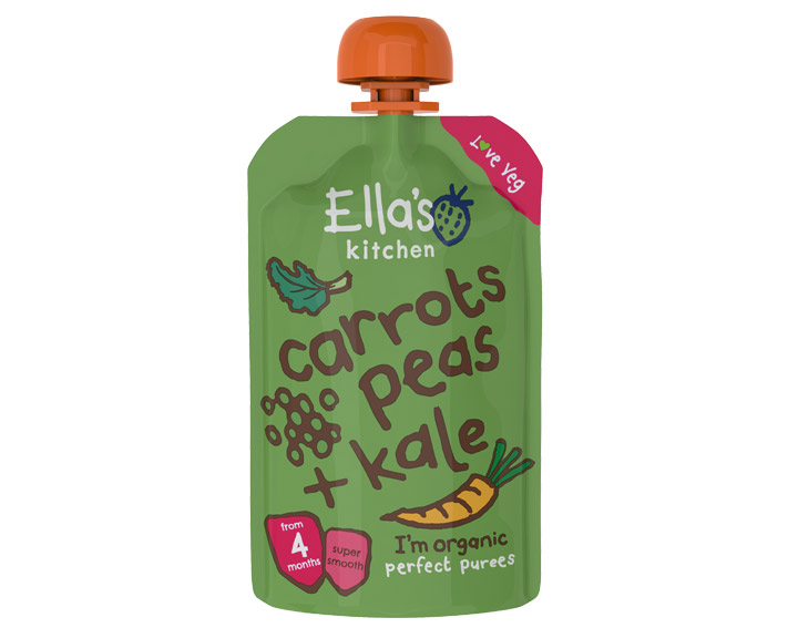 Carrots, Peas and Kale 120g