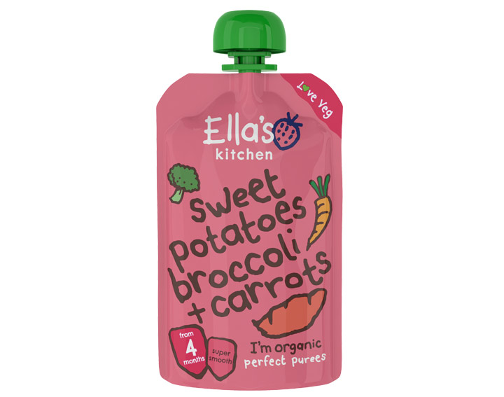 Sweet Potatoes, Broccoli and Carrots 120g